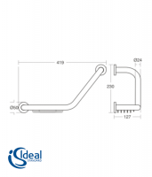 MEDIDAS IDEAL STANDARD IOM ASA BAÑERA REJILLA